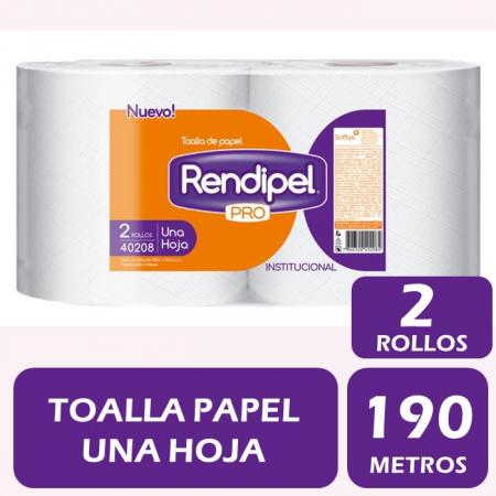 PAPEL TOALLA 2 ROLLOS X 190 MTS