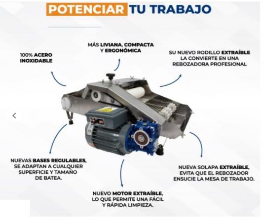 EMPANADORA Y ADOBADORA INDUSTRIAL PROCESAR POLLO
