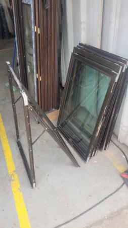 KIT DE  9 VENTANAS ALUMINIO CRISTAL SIMPLE USADAS 