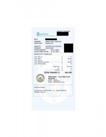 PATENTE DE ALCOHOL CLASE C1 PARA RESTAURANTE 