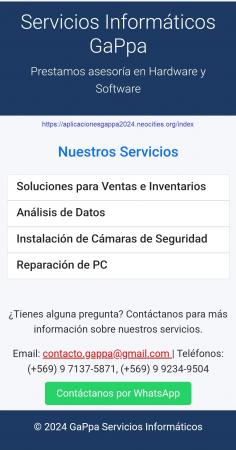 SERVICIOS INFORMÁTICOS --GAPPA