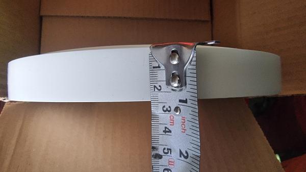 TAPA CANTO BLANCO LUNA DE 15 MTS X 24 MM ITALIANO 