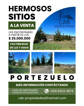 SITIOS DESDE 309M2 EN PORTEZUELO