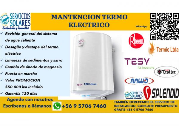 MANTENCION TERMO ELECTRICO