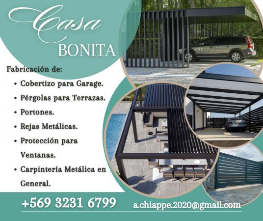 COBERTIZO PARA GARAGE, PÉRGOLAS PARA TERRAZAS