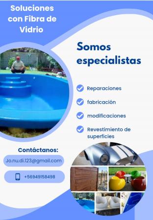 TRABAJOS CON FIBRA DE VIDRIO 