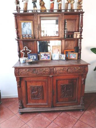 TRINCHE O ALACENA ANTIGUO MADERA. RESTAURADO