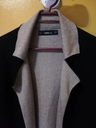 ZARA KNIT MUJER S CHAQUETA CHAQUETÓN SIN BOTONES