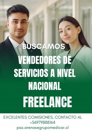 VENDEDORES FREELANCE  POR COMISION 