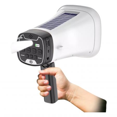 MEGAFONO SOLAR GRABA ALTAVOZ BLUETOOTH BOCINA NC15