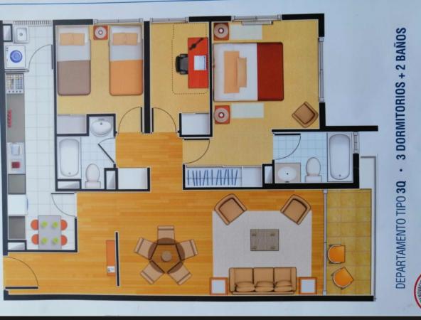 ARRIENDO AMPLIO DEPARTAMENTO EN EXCELENTE UBICACIÓN 