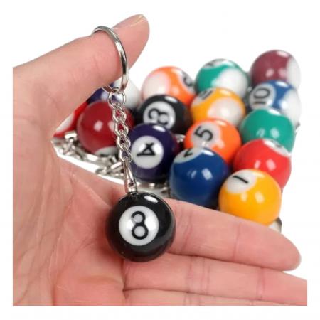 COMBO 16 LLAVERO BILLAR POOL SET CAJA PACK NC16