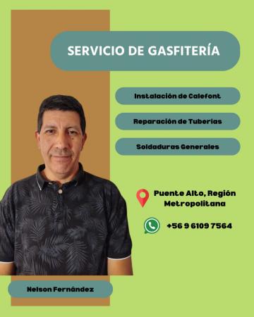 SERVICIO DE GASFITERÍA A DOMICILIO  