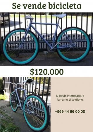 BICICLETA TALLA M MARCA P3CYCLES, MODELO ALASKA