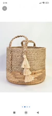 HERMOSO CANASTO DECORATIVO Y FUNCIONAL 30 CMS. 