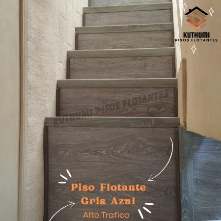 PISOS FLOTANTES ALTO TRAFICO GRIS AZUL BRILLANTE