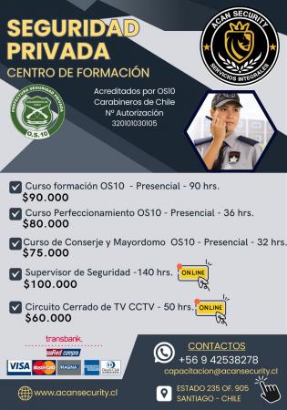 CURSOS DE CAPACITACIÓN GUARDIAS, CCTV, OTROS OS10