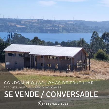 TERRENO EN FRUTILLAR 5000MTS CON CASA EN UN 50%.