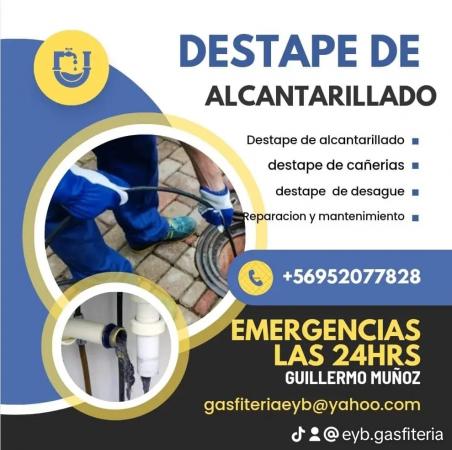 SERVICIOS DE GASFITERIA EMERGENCIAS LAS 24HRS