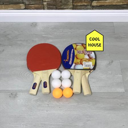 SET DE 4 PALETAS DE PING PONG