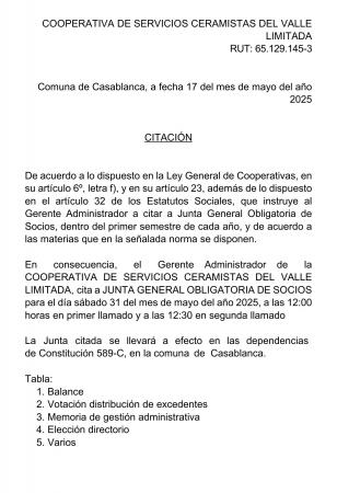 CITACIÓN ASAMBLEA 2025-COOPER.CERAMISTAS DEL VALLE