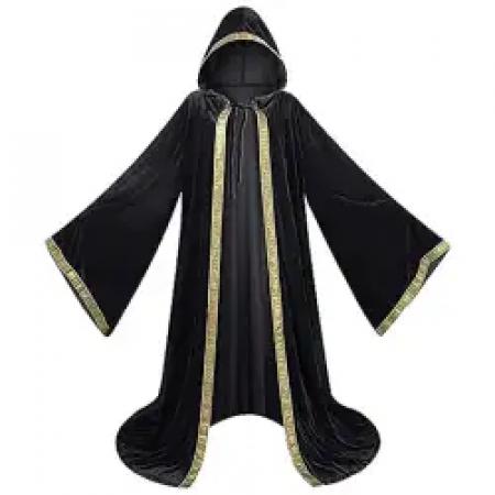DISFRAZ DE HALLOWEEN CON CAPUCHA PARA ADULTOS,