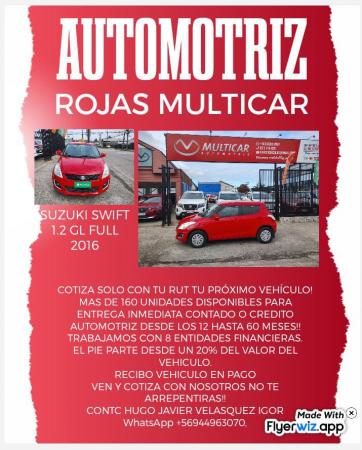 OFERTA SUZUKI SWIFT 1.2 FULL 2016