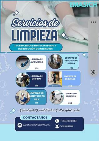 SERVICIO DE LIMPIEZA EN OFICINAS Y EDIFICIOS, ETC.