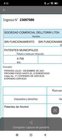 PATENTE F1 EXPENDIO CERVEZAS