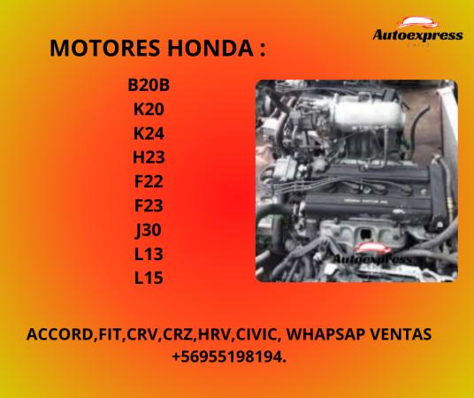 MOTORES HONDA DESPACHOS TODO CHILE
