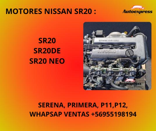 MOTORES NISSAN SR20 DESPACHOS TODO CHILE