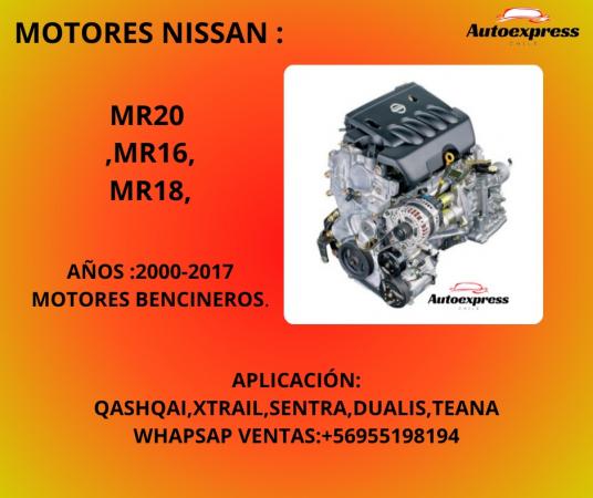 MOTORES NISSAN DESPACHADOS A TODO CHILE