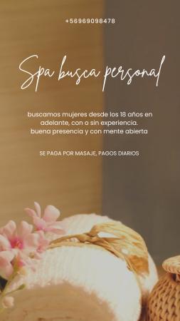 MASAJISTA CON O SIN EXPERIENCIA 
