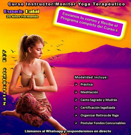 GRADÚATE DE INSTRUCTOR/MONITOR(A) YOGA TERAPÉUTICO