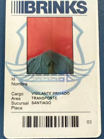 CREDENCIAL CORPORATIVA BRINK'S EXTRAVIADA