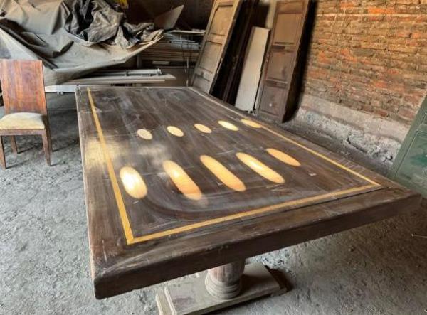 COMEDOR DE ROBLE CON 10 SILLAS