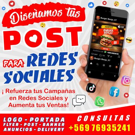 DISEÑO GRAFICO RESDES SOCIALES FLAYERS DIGITALES