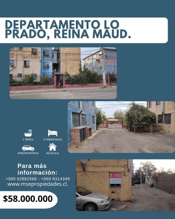 VENDEMOS DEPARTAMENTO EN REINA MAUD,  LO PRADO,
